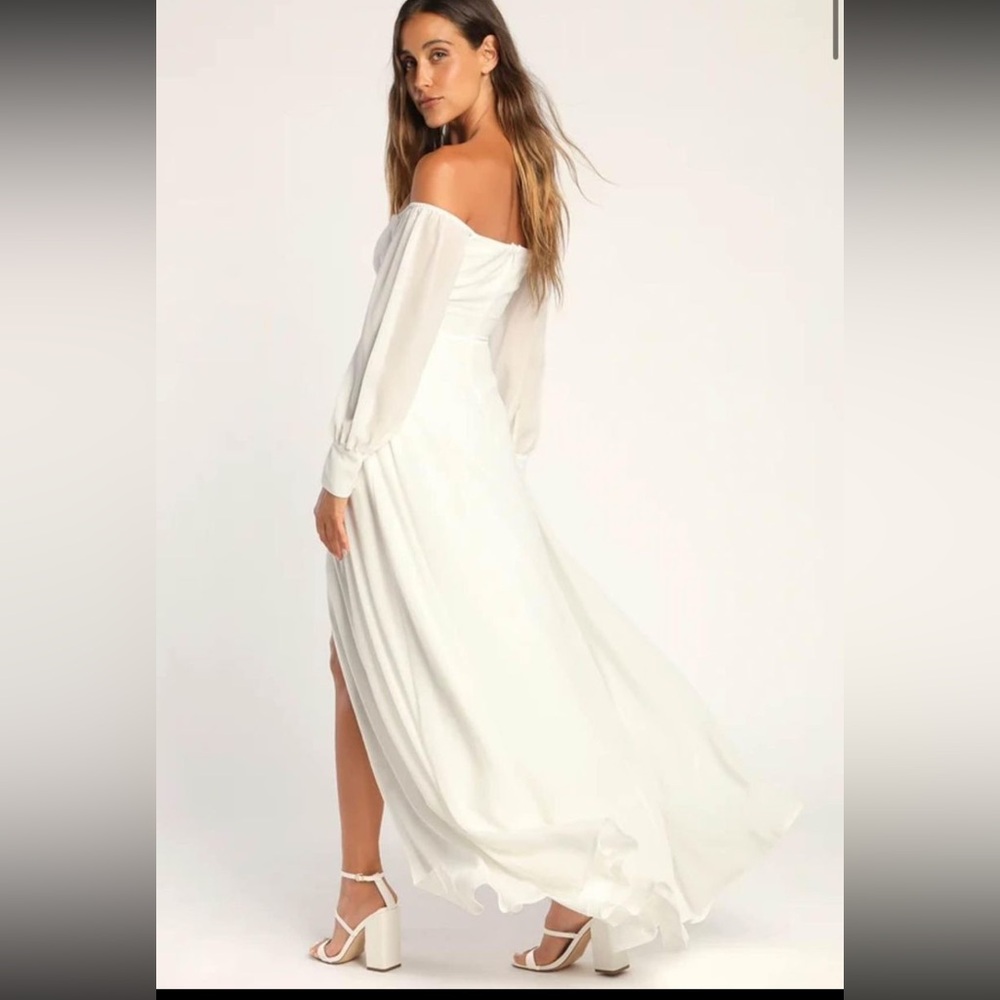 Lulu’s Bridal Dress NWT Size LG - Picture 5 of 9